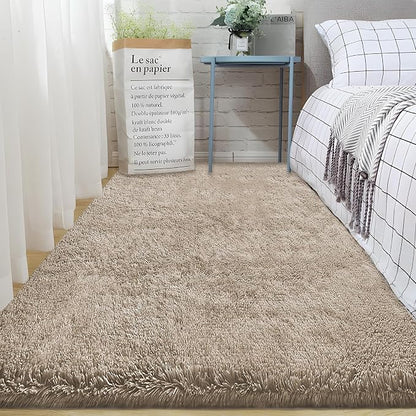 2x6 Runner Rug for Bedroom: Fluffy Shag Soft Washable Rugs Small Fuzzy Plush - Image 5