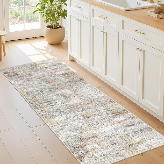 2x6 Runner Rug Non Slip, Washable Hallway Runner Rug, Nursery Room, Soft Runner - Image 3