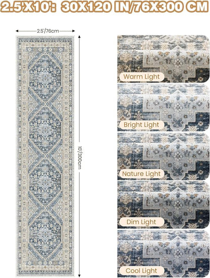 Kitchen Runner Rug Non Slip Washable Rugs 2.5x10, Carpet Runner - Image 2