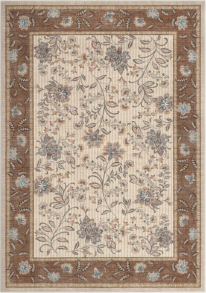 GarveeHome 8x10 Brown Washable Area Rug Living Room Bedroom Non Slip | - Image 9