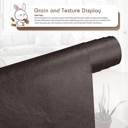 KING MOUNTAIN Leather Repair Patch, 12 x 60 Inches self Adhesive Leather Repair - Image 2