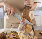 PAUDIN Carving Knife 8 inch, Ultra Sharp Brisket Slicing Knives, Premium Meat Cutting Knives German Stainless Steel, BBQ Knife with Ergonomic Handle, for Slicing Roast, Meats and Vegetables