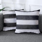 AmHoo Pack of 2 Farmhouse Stripe Check Throw Pillow Covers Set Case Cotton by AmHootextile