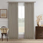 Extra Long Semi Sheer Linen Pleat Curtains Burlywood Birch 126 Inch Long | by Twodrapes