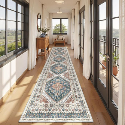 Runners for Hallway 12ft, Non-Slip Long Bathroom Rugs, Living Room, Soft - Image 5