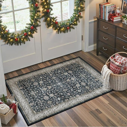 Small Rugs for Entryway Door Mat 2x3 for Kitchen Bathroom | Non Slip;Machine - Image 7