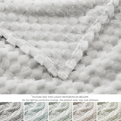 EXQ Home Gentle Soft Fleece Throw Blanket – Cozy Lightweight 3D Imitation - Image 6