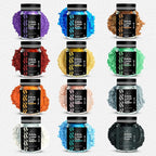 BeePoint White Edible Luster Dust 15g - Food Grade, Vibrant Color Shimmer Powdered Dust for Drinks, Cocktails, Cake Decorating, Baking, Chocolates, Candy, Sweets, & Cookies - Vegan & Gluten Free