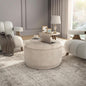 Furniture of America Lennox Modern Chenille 29-inch Round Storage Ottoman by FurnitureofAmerica