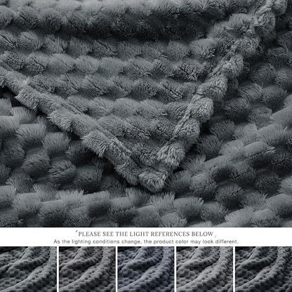 EXQ Home Gentle Soft Fleece Throw Blanket – Cozy Lightweight 3D Imitation - Image 7