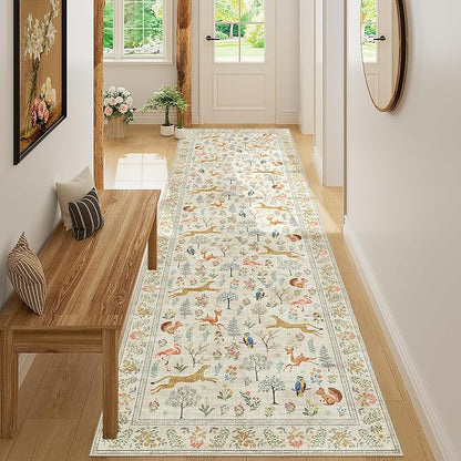 DUKINO 3x10 Washable Runner Rug, Non Slip Animal Rug - Image 5
