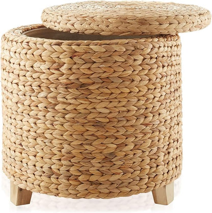 Casafield 17" Round Storage Ottoman - Image 5