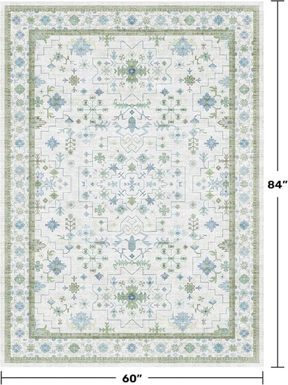 Oushak Area Rug for Bedroom 5x7 - Image 2