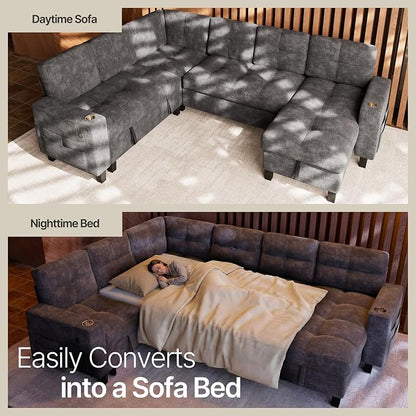 Marsail 110" Sectional Sleeper Sofa - Image 3
