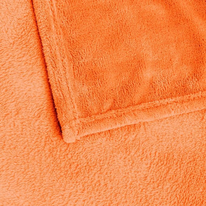 BEDELITE Orange Throw Blanket for Couch & Bed, Luxury Plush Cozy Fleece Blanket - Image 6