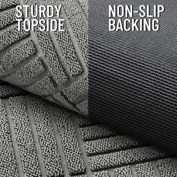OLANLY Front Door Mat Outside Entrance 35x23, Waterproof Heavy-Duty Doormat | - Image 4