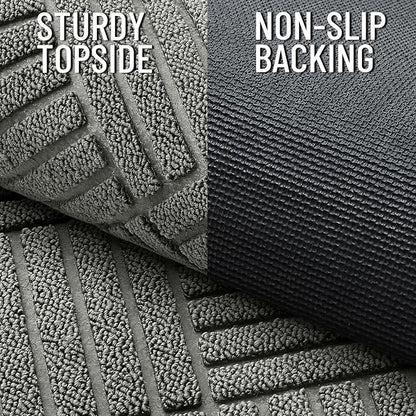 OLANLY Front Door Mat Outside Entrance 35x23, Waterproof Heavy-Duty Doormat | - Image 4