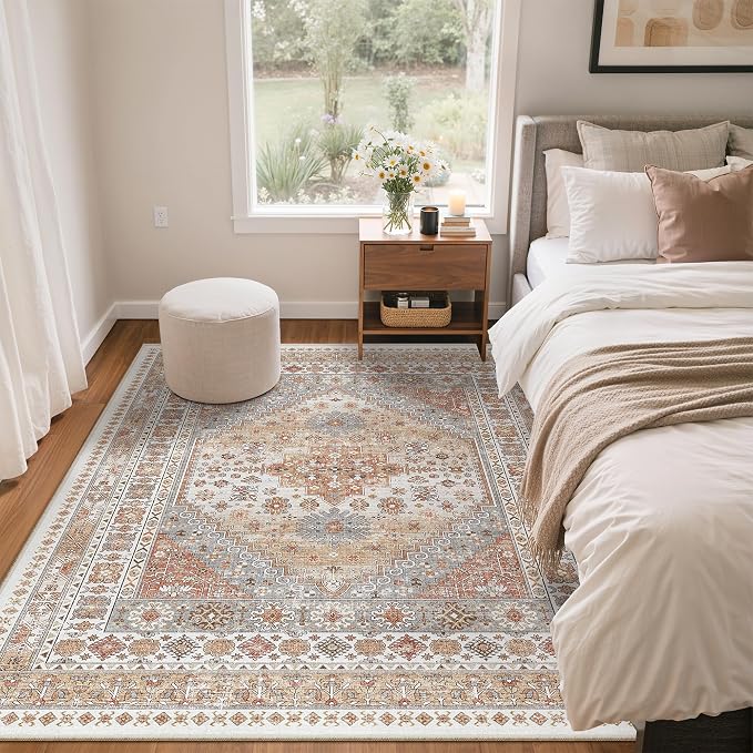 4x6 Area Rug for Entryway, Washable Kitchen Rug, Living Room, Dining Room - Image 8