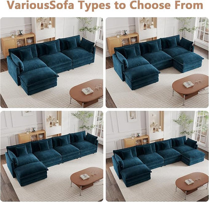 mikibama Modular Sectional Sofa, 76.4 Inch L Shaped Couch Set - Image 6