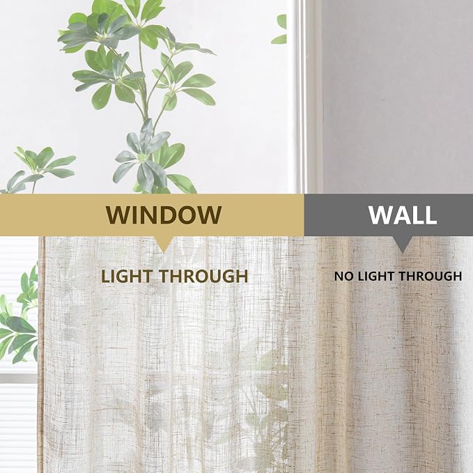 MYSKY HOME Linen French Door Curtains - Image 6