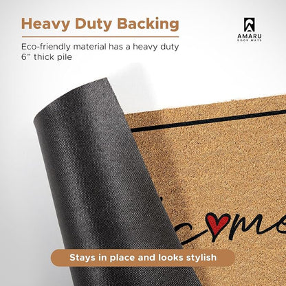 Coir Welcome Mat, 17 x 29 in | 100% Natural Coir, Anti-Shedding, Durable PVC - Image 6