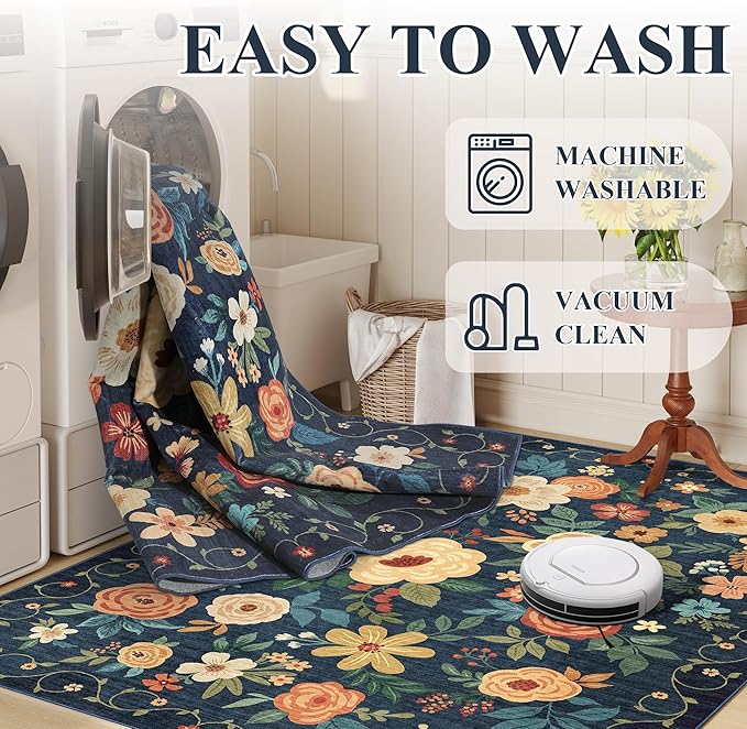DUKINO 2x7 Runner Rug for Hallway, Soft Washable Rug Non Slip, Stain Resistant - Image 6