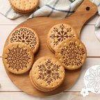 Coffee Latte Art Stencils - 25 Pcs Mandala Baking Stencils Decorating Template, Buttercream Sour Dough Bread Cookies Decorate Tools