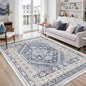 5x7 Area Rugs for Living Room, Large Washable Rug, Dining Room, Low Pile by Zesthome