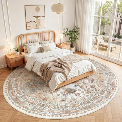 Round Rug 8ft, Circle Rug for Dining Room Table, Dining Room, Nursery Room - Image 8