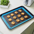 2PCs GUY DREAM Perforated Silicone Baking Mat 11-4/5" x 15-3/4" - 1 Piece Choux Mat for Baking Cookie- Steaming Mesh For Half Size Cooking Sheet - Non-Stick Reusable Oven Liner