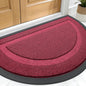 OLANLY Half Circle Front Door Mat Outside 29.5x17 All-Season Rubber Doormat | by OLANLY