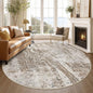 DMOYEST 8ft Round Washable Area Rug by DMOYEST