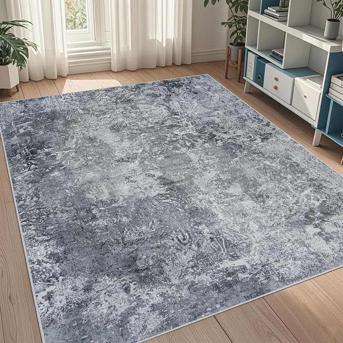 Aelenmu 5x7 Area Rugs for Living Room Washable Bedroom Dining Room Black | by Aelenmu