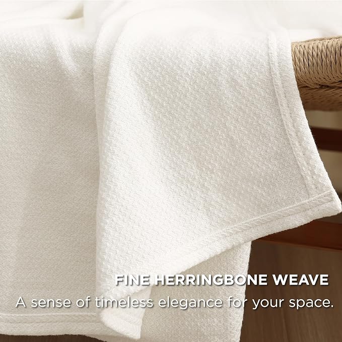Bedsure GentleSoft 100% Cotton Blanket King Size - Image 3