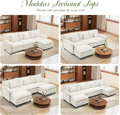 Cloud Couch, Deep Seat Couches for Living Room, Bedroom and Apartment, L Shaped - Image 7
