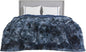 Bedsure GentleSoft Fluffy Tie Dye Navy Blue Blankets Queen Size by Unknown