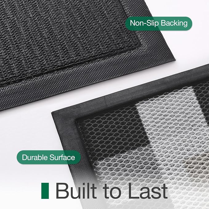 LUMI Outside Welcome Door Mat 24x36, Non-Slip Durable Rubber Easy Clean | Sweet - Image 8