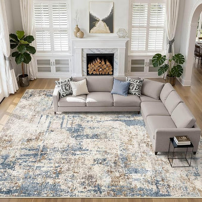 LOONGRUG 12x15 Area Rug Washable Large Neutral Modern Living Room Rugs | by LOONGRUG