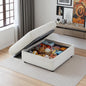 35.3" Corduroy Ottoman with Storage Oversized Ottoman by Cozelegti