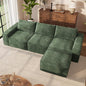 Vesgantti 114" Modular Boneless Couch, Modern 3 Seater Sectional Sofa by Vesgantti