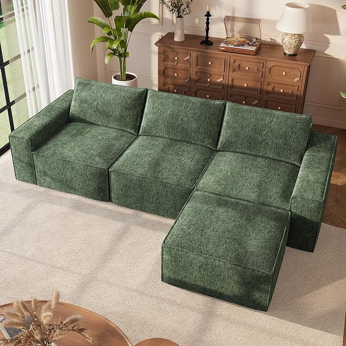 Vesgantti 143.7" Oversized Boneless Couch, Modern 7 Seater Modular Sectional - Image 3
