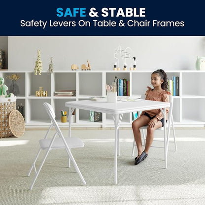 Flash Furniture Mindy Kids 3-Piece Folding Table and Chairs Set - Image 10