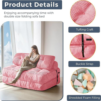 MAXYOYO Folding Sofa Bed, Convertible Sleeper Chair - Image 5
