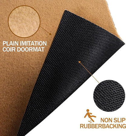 9 Pack Coir Doormats, 30x17 Inch Artificial Blank Door Mats - Image 4