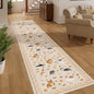 DUKINO 2x10 Kitchen Runner Rug, Washable Dog Rug Soft Non Slip Beige Yellow | by DUKINO