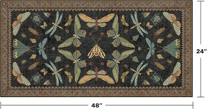 Small Black Entryway Runner Rug - Image 2