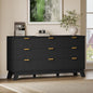 BORNOON Fluted 9 Drawer Dresser, 57.1" Wide Modern Boho Chest of Drawers by BORNOON