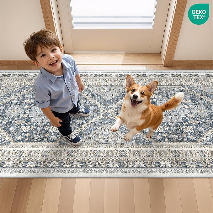 Washable Runner Rug 2.5x14, Long Kitchen Rugs Non-Slip, Soft Hallway Runner - Image 9
