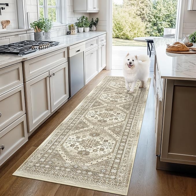 2x3 Entryway Rug Vintage Washable Rug Runner - Image 9