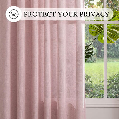 MYSKY HOME Extra Long Country Curtains - Image 5